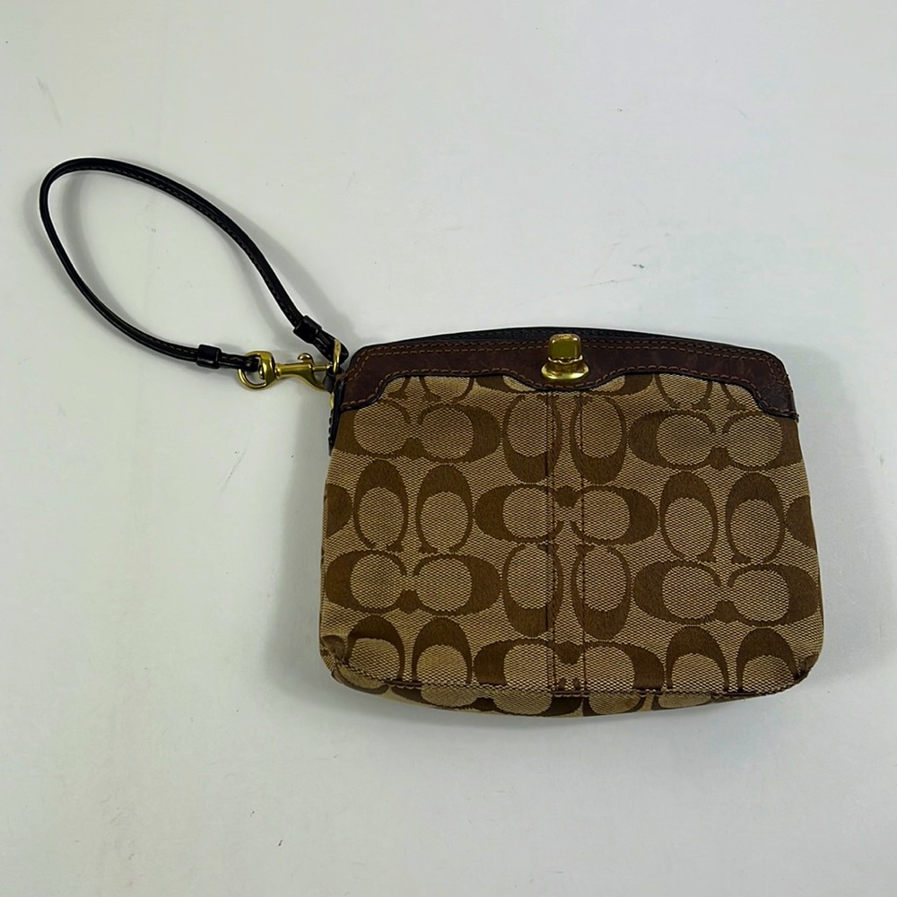 Coach Wristlet Brown/Tan